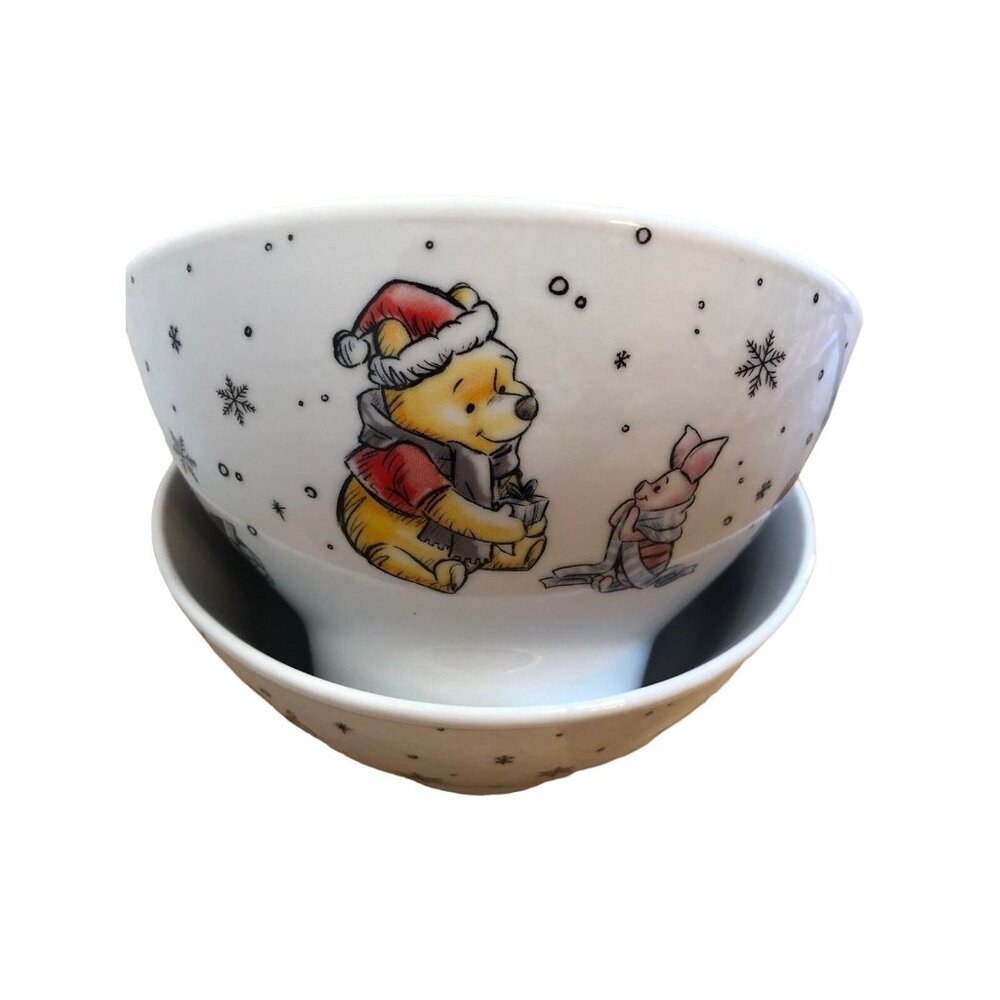 Set of 2 Winnie the Pooh Christmas Bowls